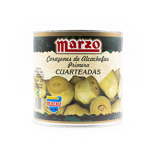 Alcachofas troceadas lata 3 kg Marzo