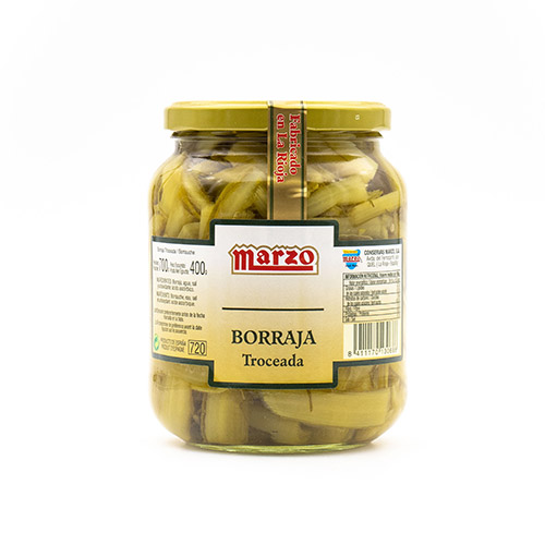 Borrajas al natural cristal 1 kg Marzo