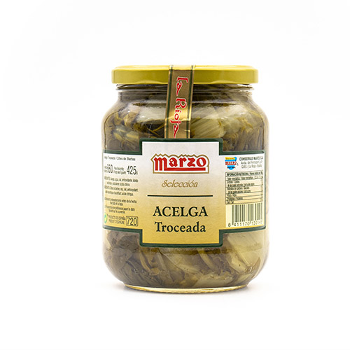 Acelgas al natural cristal 1 kg Marzo