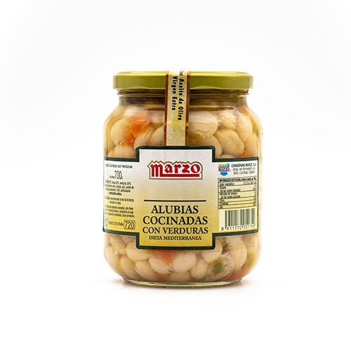 Alubias 'pochas' cocinaas cristal Marzo