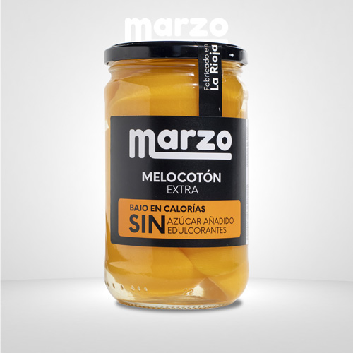 Melocoton sin azucar cristal Marzo