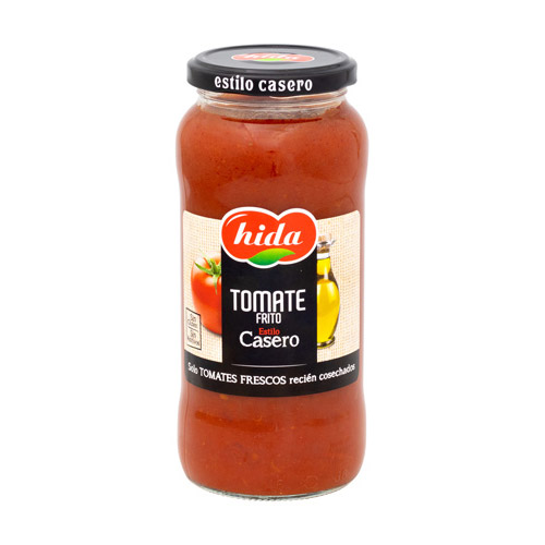 Tomate frito cristal 560 grs Hida