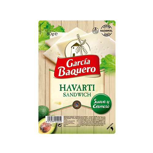 Lonchas havarti 80 grs Garcia Baquero