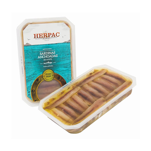 Sardinas anchoadas aceite 800 grs Herpac