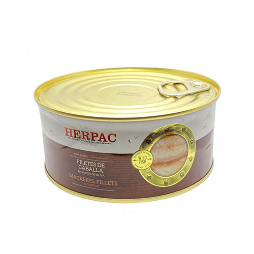 Filetes de caballa aceite oliva RO-1000 Herpac