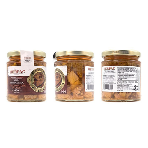 Atun con cebolla 250 grs Herpac