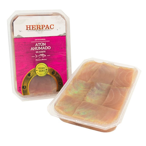 Atun ahumado 550 grs Herpac