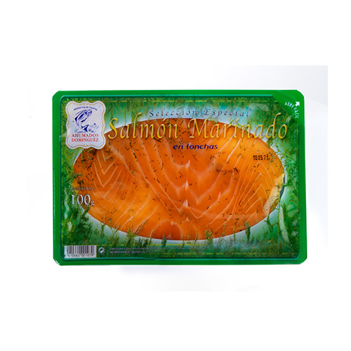 Salmon marinado 100 grs Dominguez