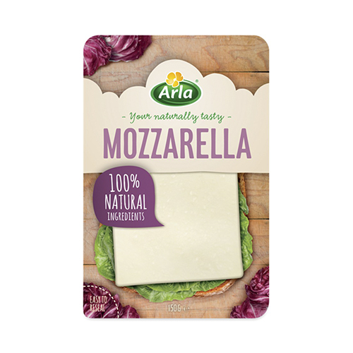 Mozzarella lonchas 175 grs Arla