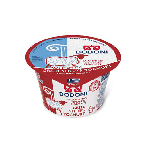 Yogur 6% oveja 170 grs Dodoni