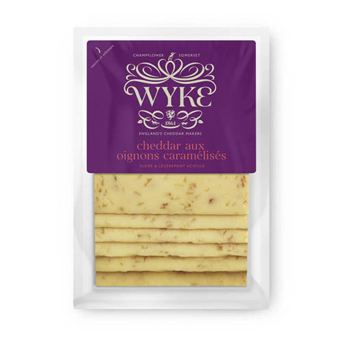 CHEDDAR LONCHAS CARAMELIZADA 160GR WYKE