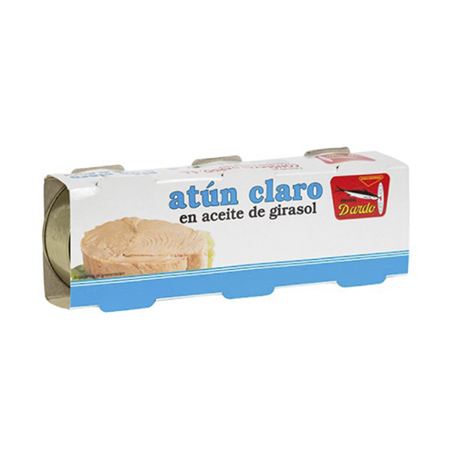 Atún claro en aceite de girasol ro-85 pack-3 Dardo