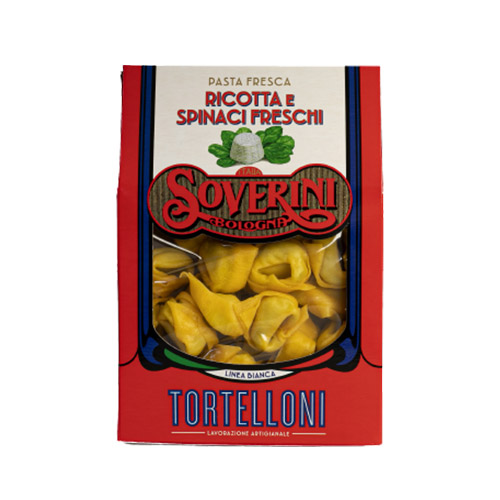 Tortelloni ricotta y espinacas 250 grs Soverini