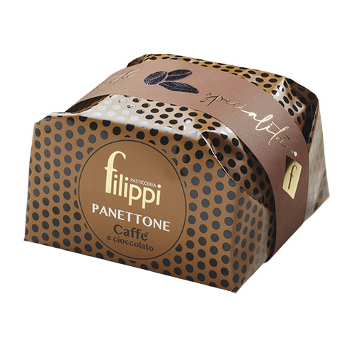 PANETTONE CAFE I XOCOLATA NEGRE 1/2 KG FILIPPI
