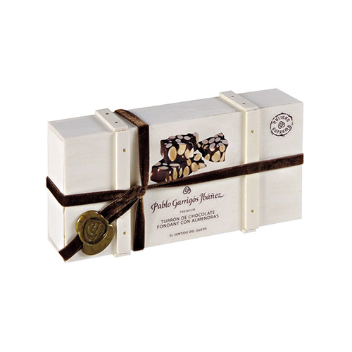 Turron de chocolate fondant y almendras Premium 300 grs Pablo Garrigos