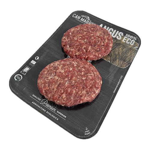 HAMBURGUESA ANGUS 2X150 GRS ECO CAN MABRES
